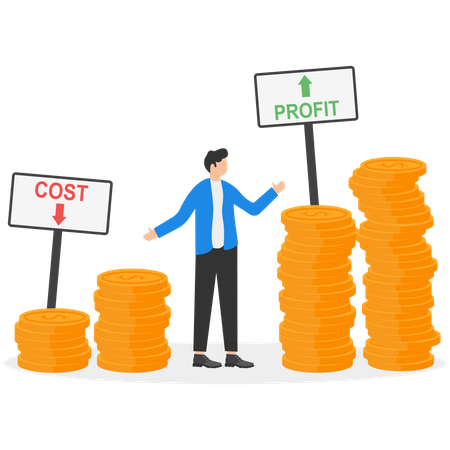 Reduce costs and increase profitability  Illustration