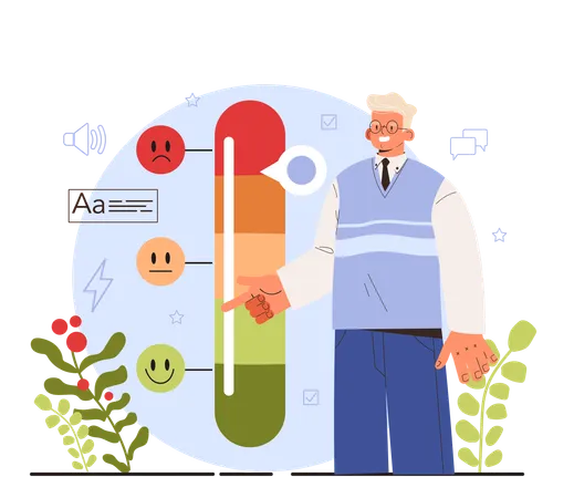 Reduce your anxiety level  Illustration