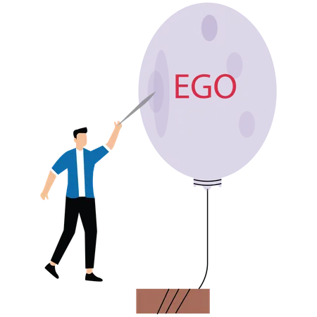 Reducir el ego personal y la codicia  Ilustración