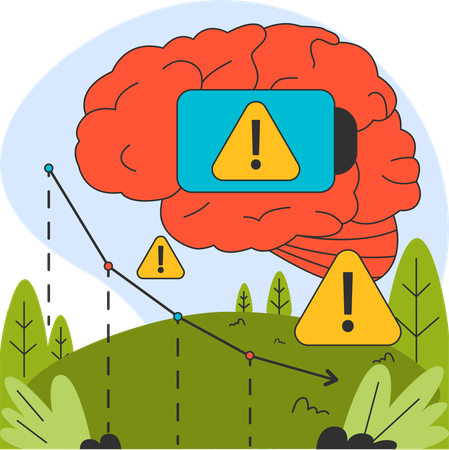 Reducing sensory overload for brain health  Illustration