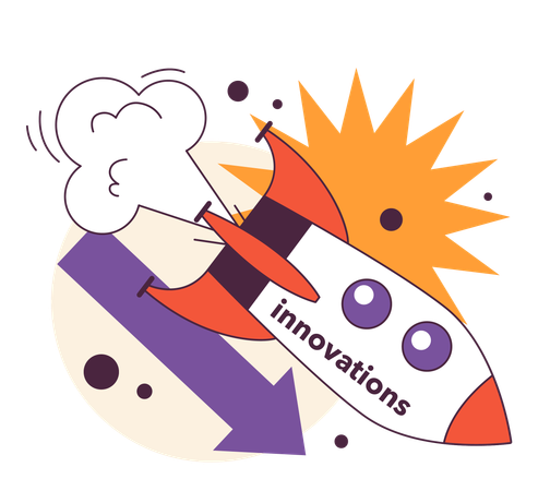 Reducing the rate of modernization as a recession indicator Technology  イラスト