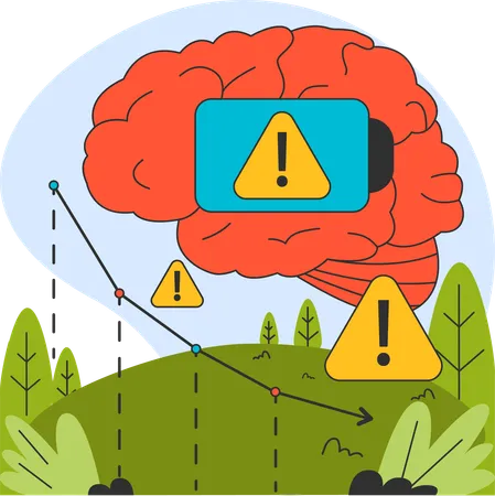 Reducir la sobrecarga sensorial para la salud del cerebro  Ilustración