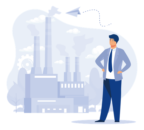 Reduction of gas emissions  Illustration