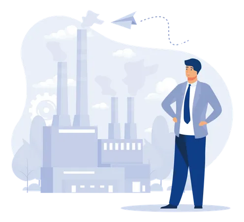 Reduction of gas emissions  Illustration