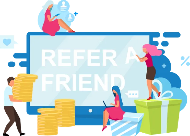 Refer a friend bonuses  Illustration