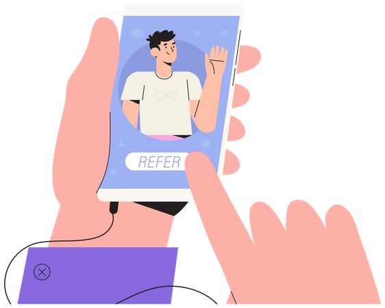 Refer A Friend  Illustration