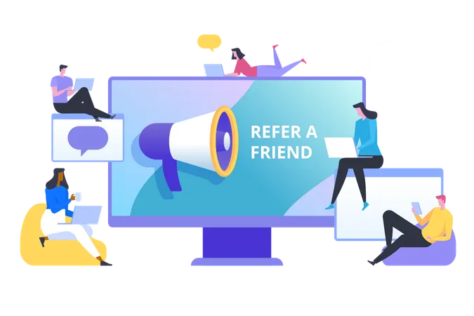 Refer a friend  Illustration