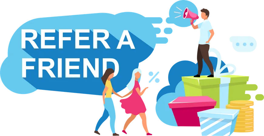 Refer a friend  Illustration