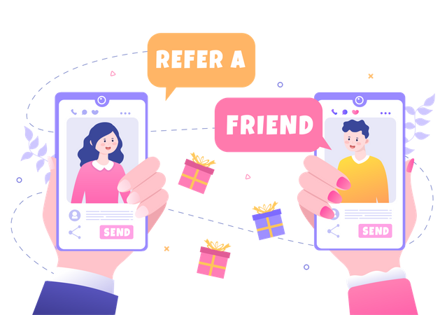 Refer a Friend  Illustration