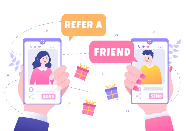 Refer a Friend  Illustration