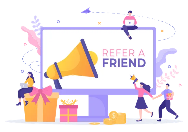 Refer a Friend  Illustration