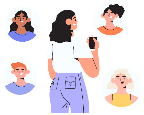 Refer a friend  イラスト