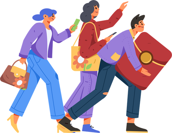 Refer A Friend marketing  Illustration