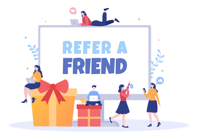 Refer a Friend offer Illustration