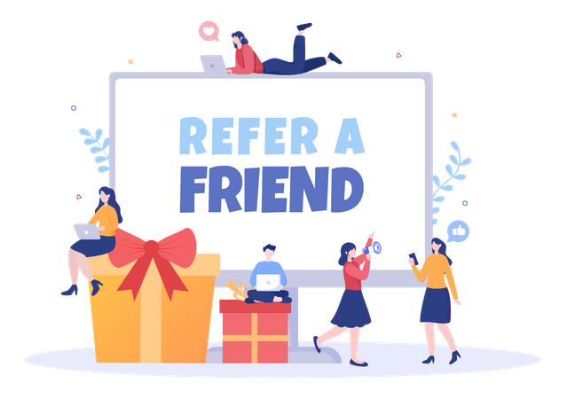 Refer a Friend offer  Illustration