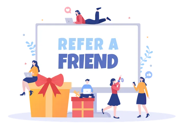 Refer a Friend offer  Illustration