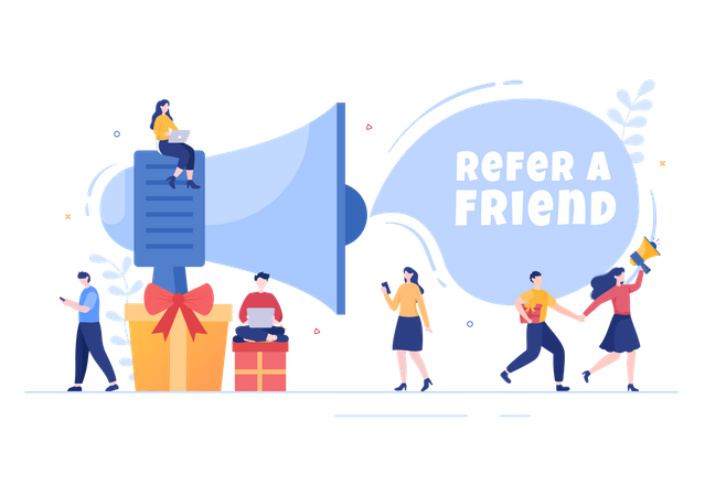 Referral advertisement  Illustration