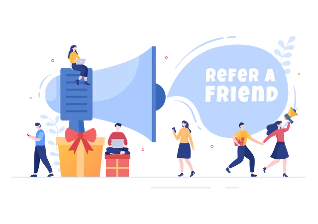 Referral advertisement  Illustration