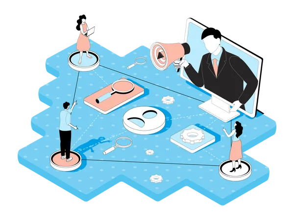 Referral Marketing  Illustration