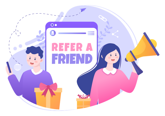 Referral program  Illustration