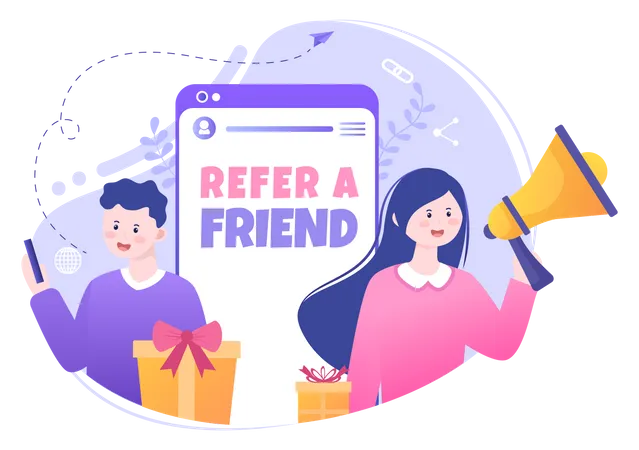 Referral program  Illustration