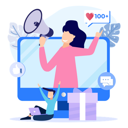 Referral program  Illustration