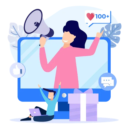 Referral program  Illustration