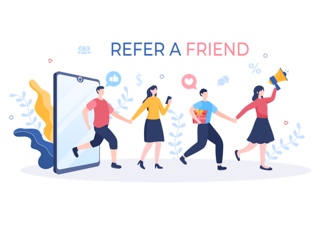 Referral program  Illustration