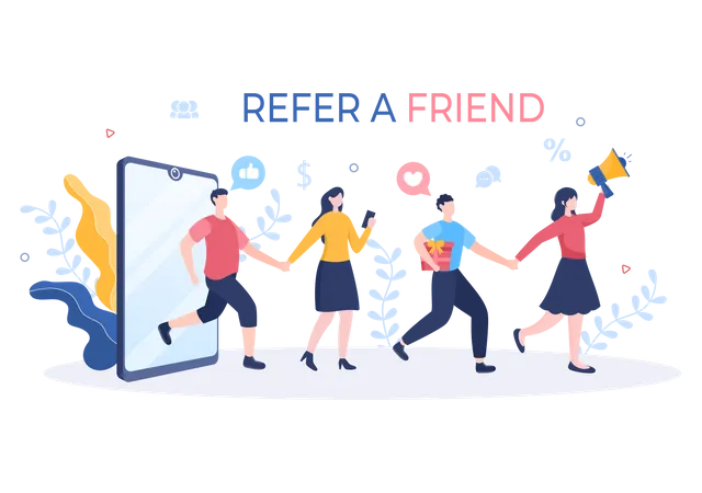 Referral program  Illustration