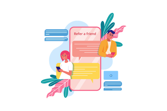 Referral program  Illustration