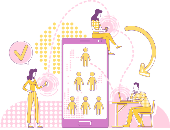 Referral program  イラスト