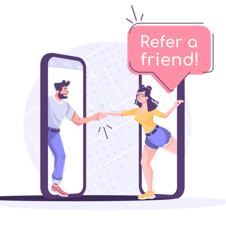 Referral Program  イラスト
