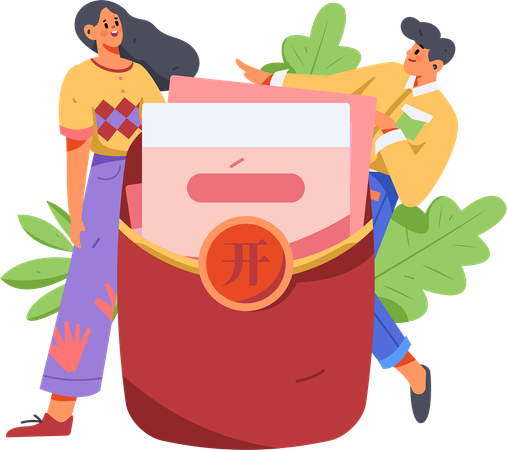 Referral Program marketing  Illustration