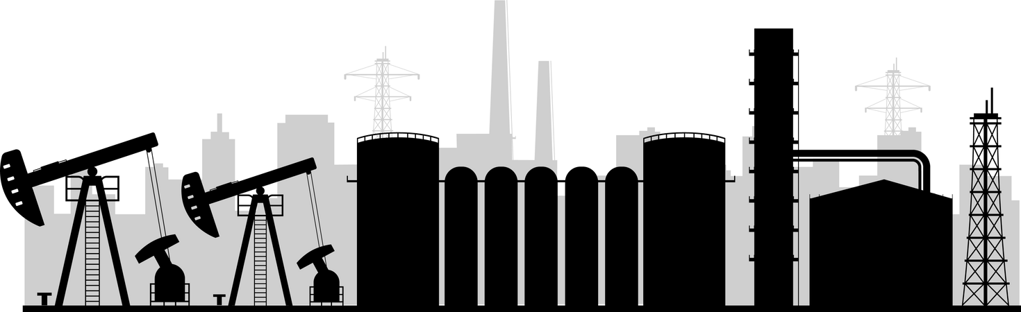 Refinery plant  Illustration
