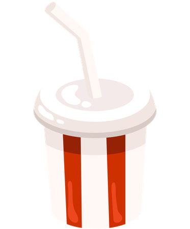 Refreshing Soda Drink  Illustration