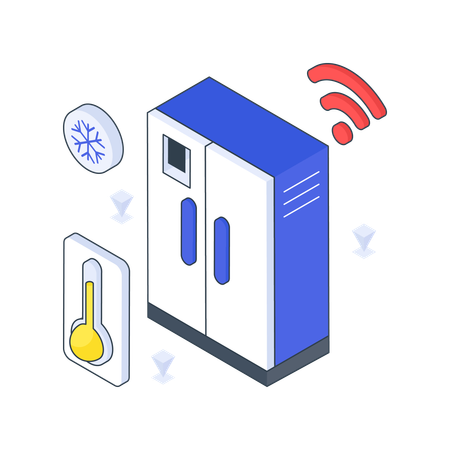 Refrigerador inteligente  Ilustración