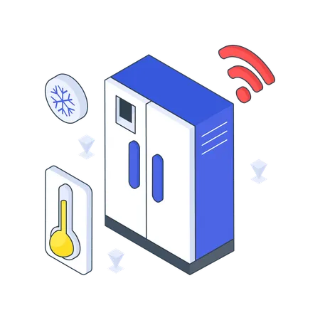 Refrigerador inteligente  Ilustración