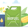 bio fuel on station illustration svg