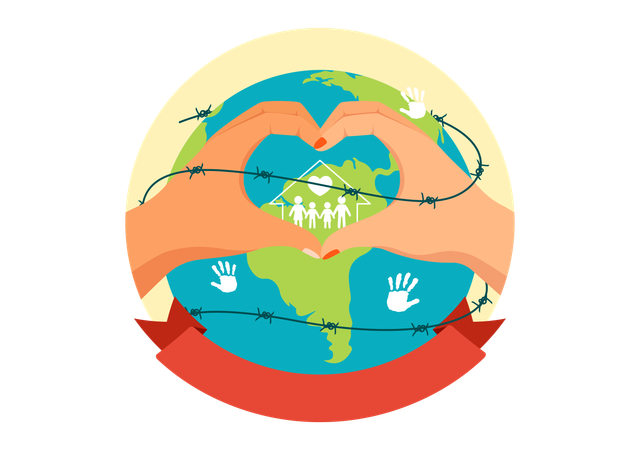 Refugee Protection  イラスト