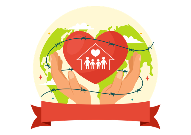 Refugee Resettlement  イラスト