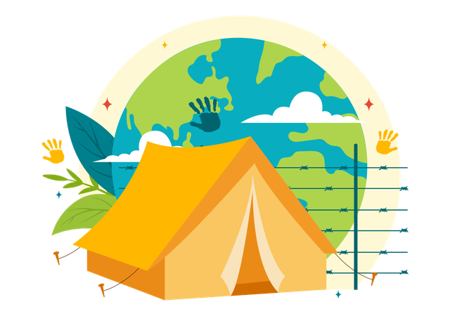 Refugee Support  イラスト