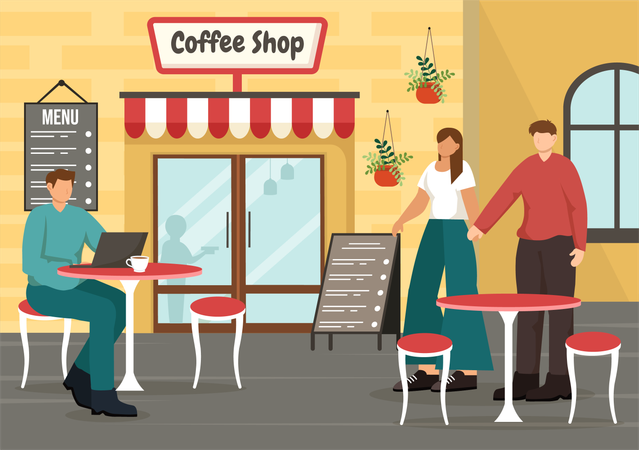 Refúgio de cafeína  Illustration