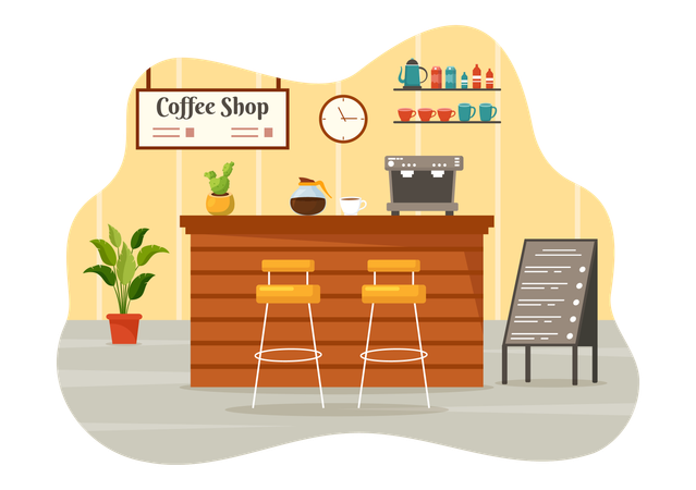 Refúgio de cafeína  Illustration