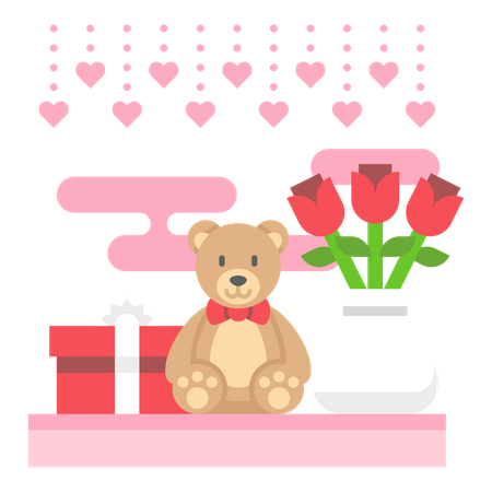 Regalo de san valentin  Ilustración