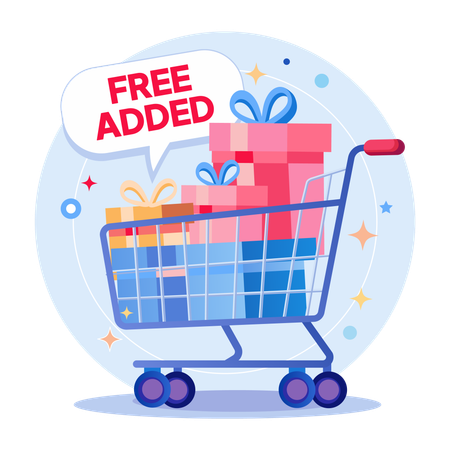 Regalos de compras gratis  Ilustración