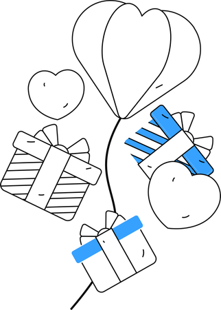 Regalos de san valentin  Ilustración