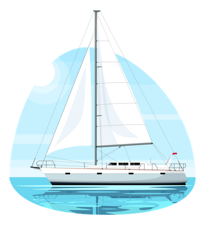 Regatta ship  Illustration