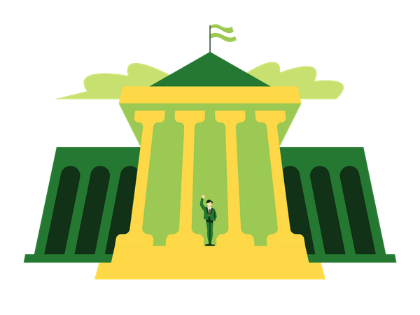 Regierungsgebäude  Illustration