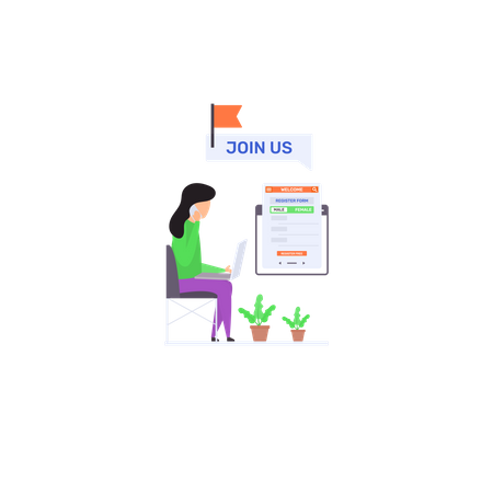 Register Free Now  Illustration