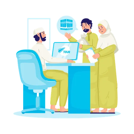 Inscreva-se para o Hajj  Ilustração